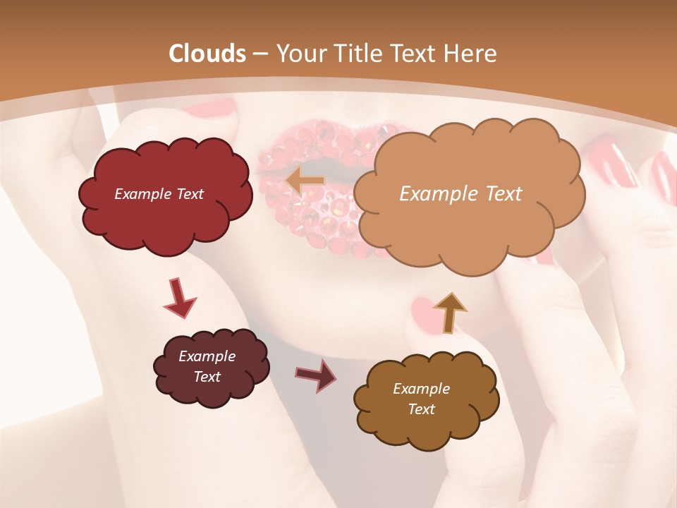 Portrait Beautiful Sensual PowerPoint Template