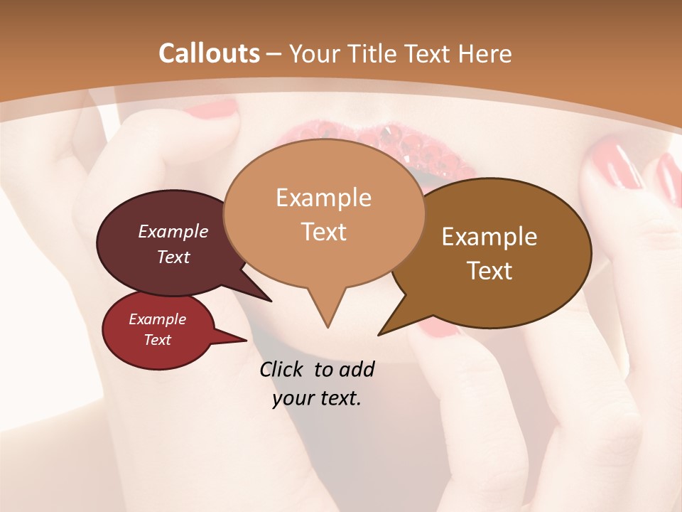 Portrait Beautiful Sensual PowerPoint Template