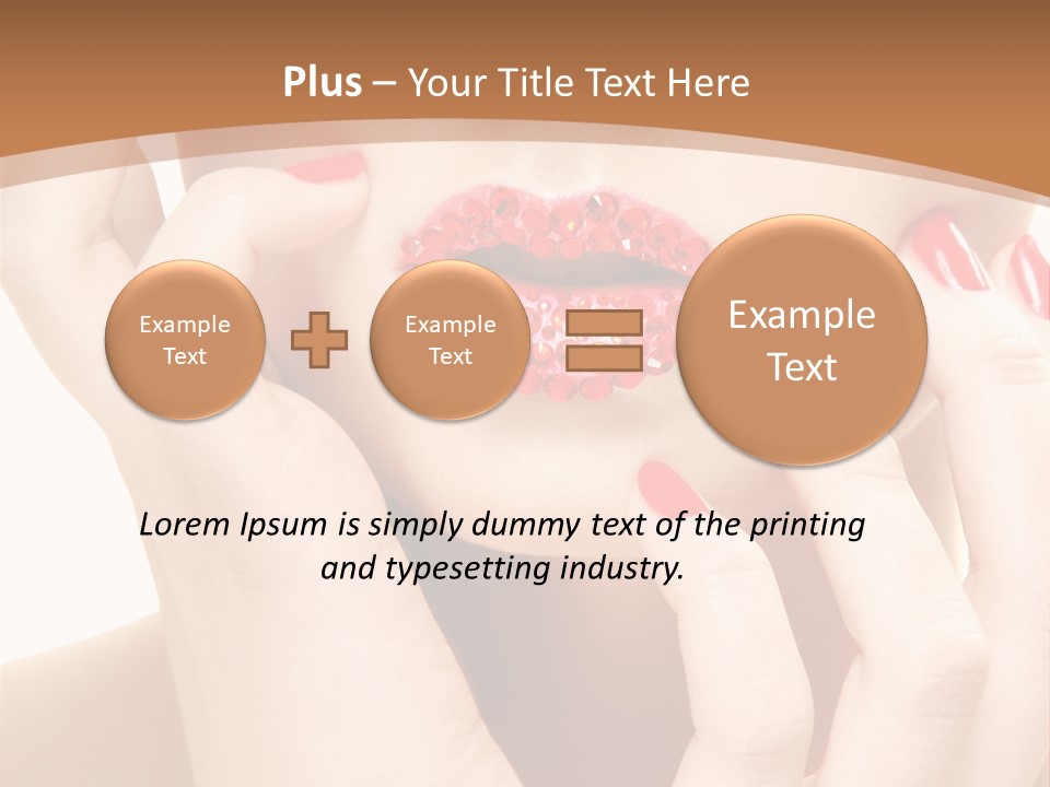 Portrait Beautiful Sensual PowerPoint Template