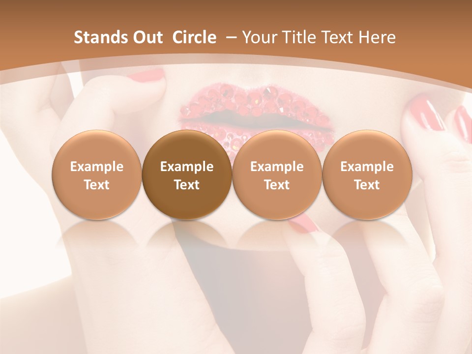 Portrait Beautiful Sensual PowerPoint Template