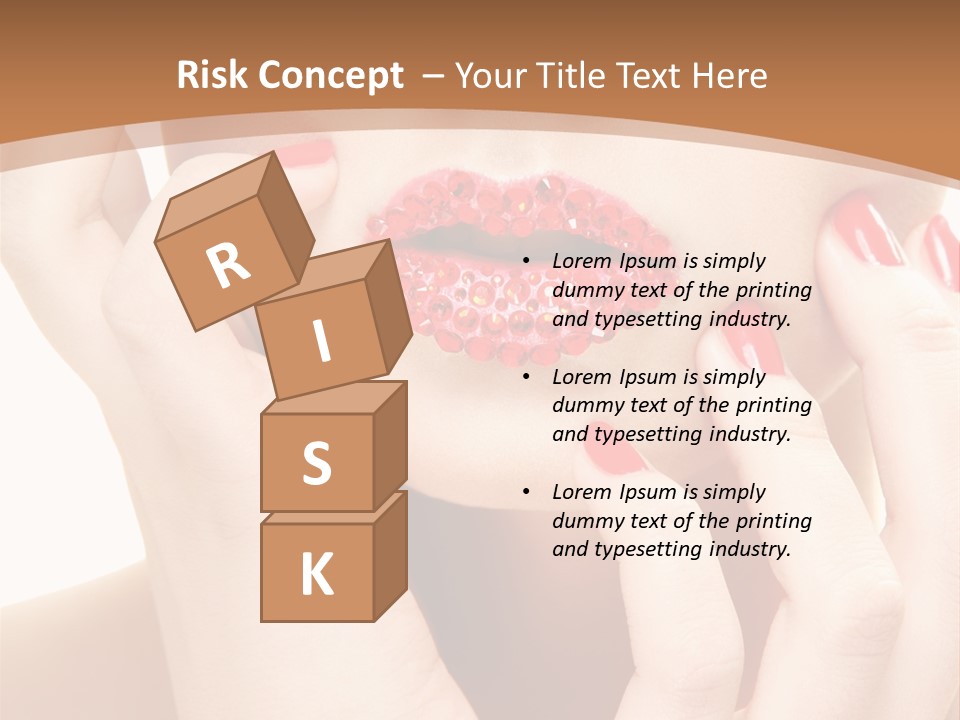 Portrait Beautiful Sensual PowerPoint Template