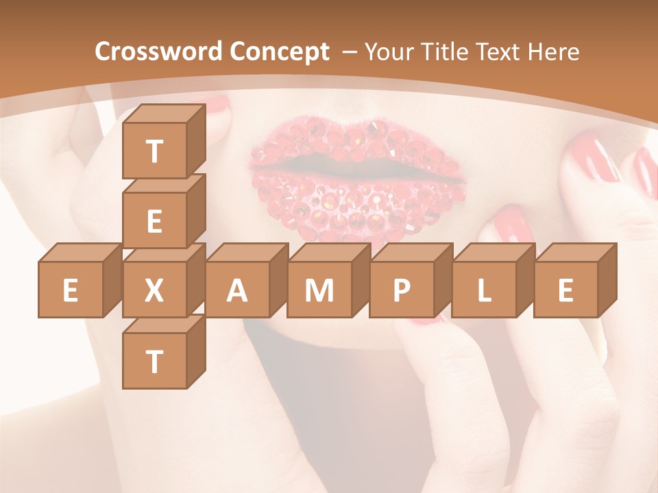 Portrait Beautiful Sensual PowerPoint Template