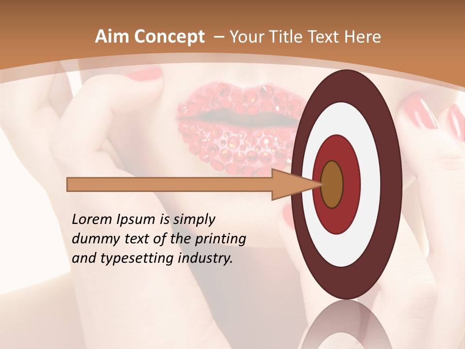 Portrait Beautiful Sensual PowerPoint Template