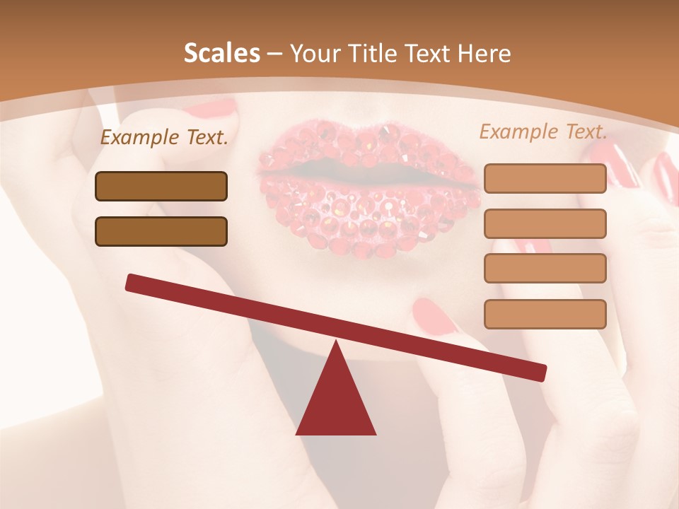 Portrait Beautiful Sensual PowerPoint Template