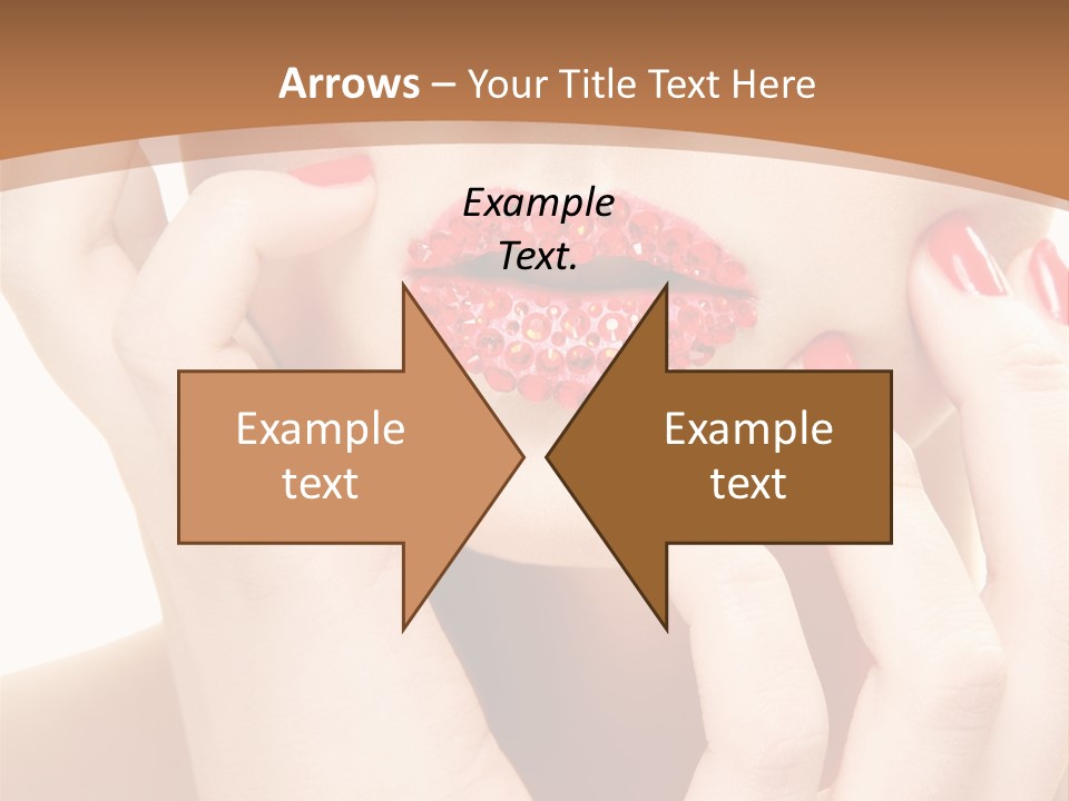 Portrait Beautiful Sensual PowerPoint Template