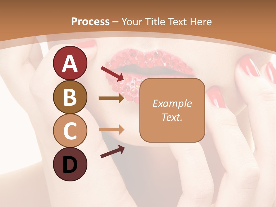 Portrait Beautiful Sensual PowerPoint Template