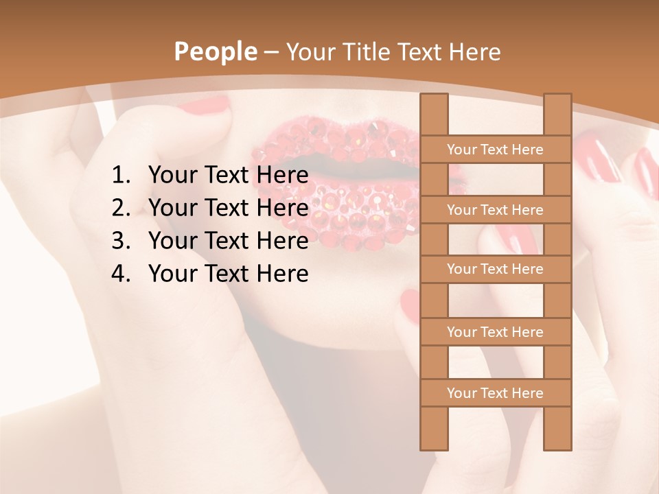 Portrait Beautiful Sensual PowerPoint Template