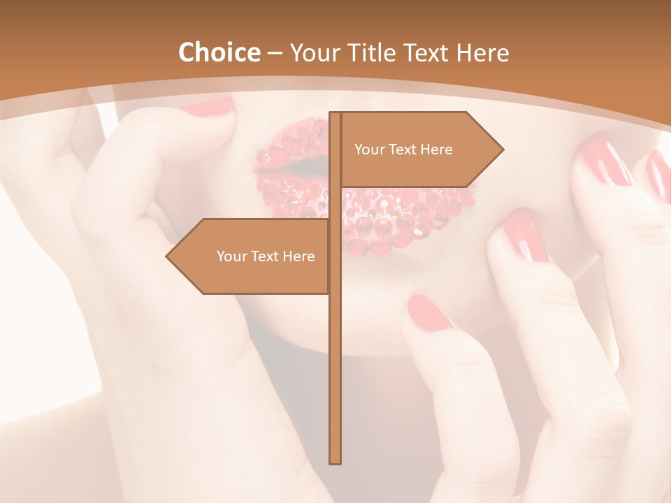 Portrait Beautiful Sensual PowerPoint Template