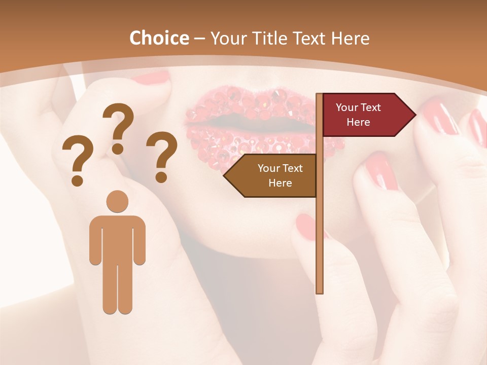 Portrait Beautiful Sensual PowerPoint Template