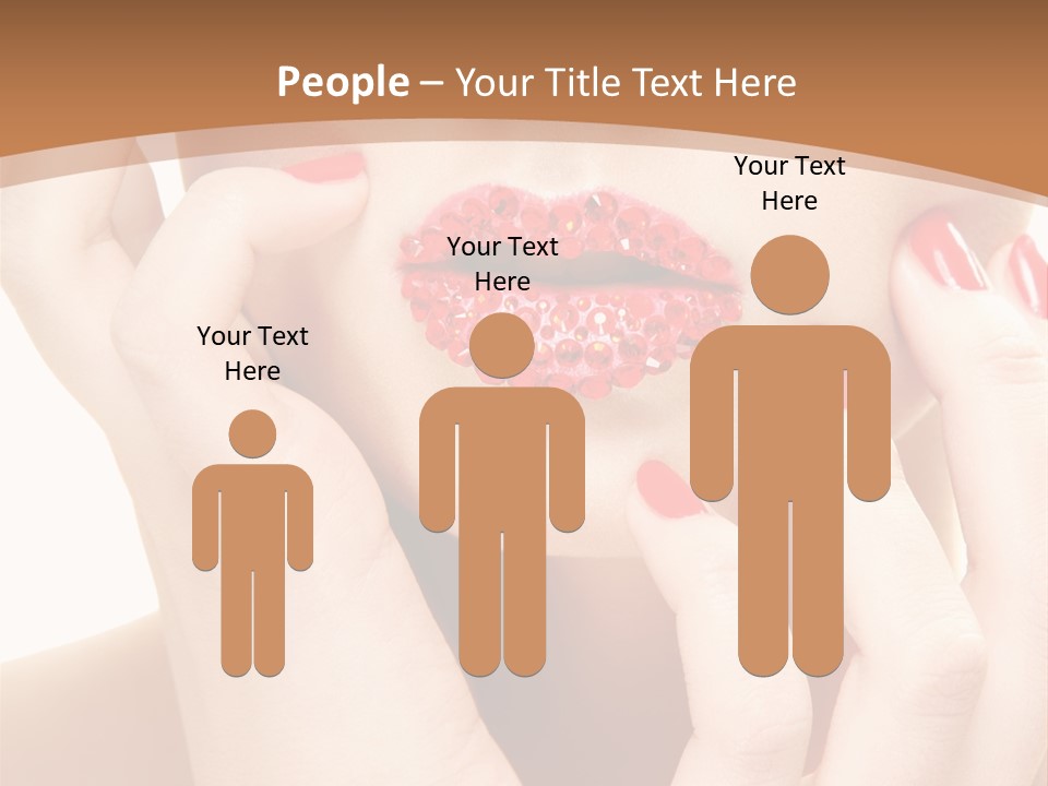 Portrait Beautiful Sensual PowerPoint Template