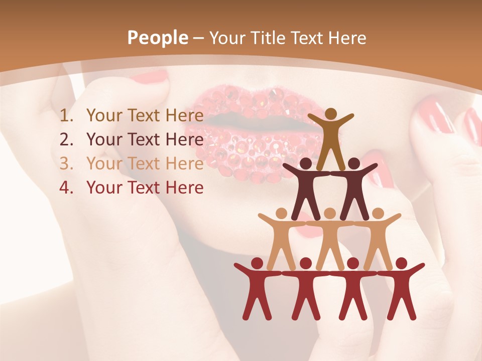 Portrait Beautiful Sensual PowerPoint Template