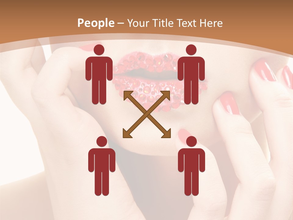 Portrait Beautiful Sensual PowerPoint Template