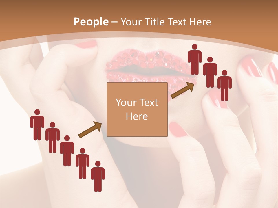 Portrait Beautiful Sensual PowerPoint Template