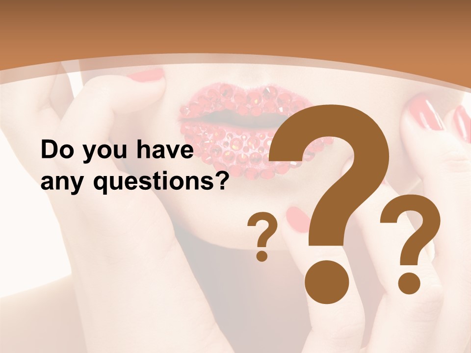 Portrait Beautiful Sensual PowerPoint Template