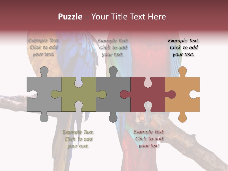 Red And Green Blue And Yellow Colourful PowerPoint Template