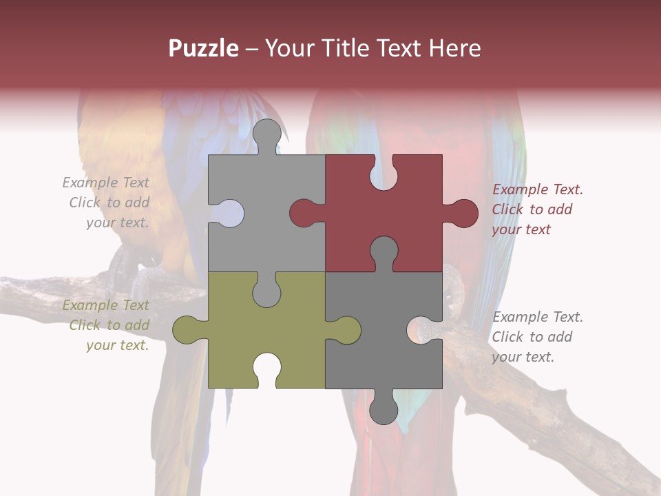 Red And Green Blue And Yellow Colourful PowerPoint Template