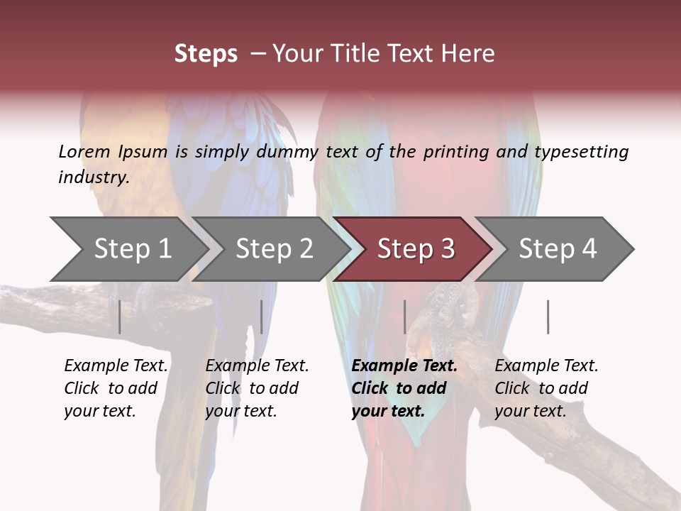 Red And Green Blue And Yellow Colourful PowerPoint Template