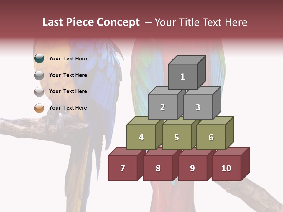 Red And Green Blue And Yellow Colourful PowerPoint Template
