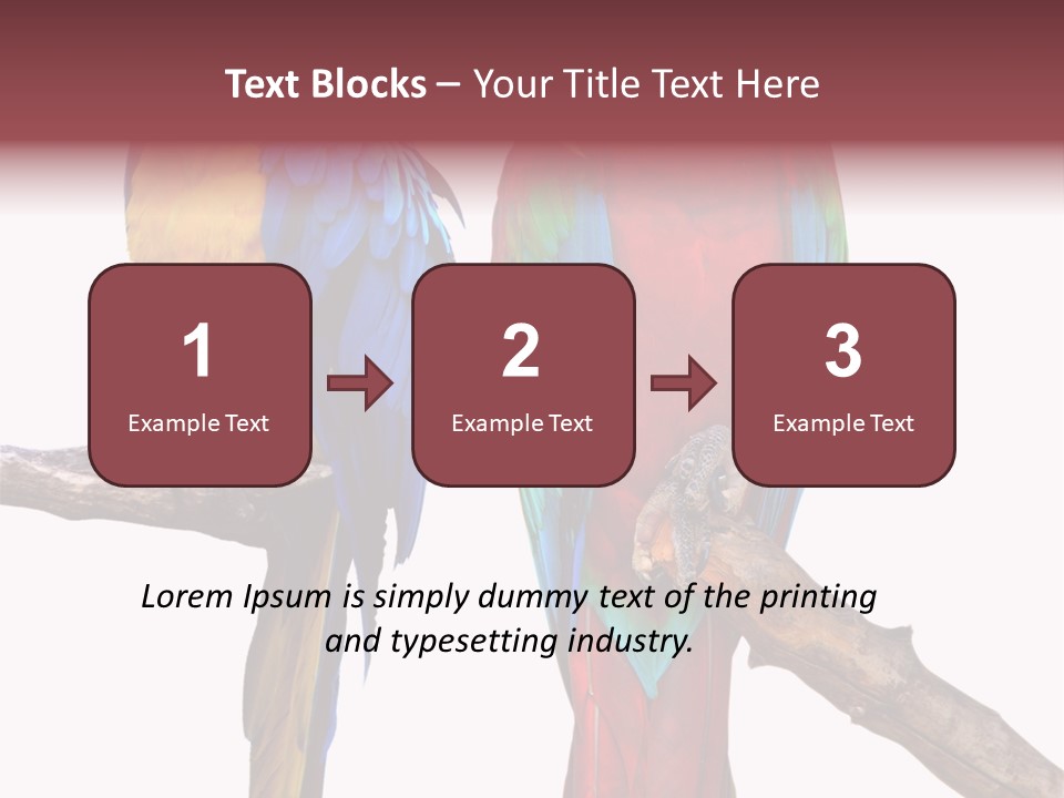 Red And Green Blue And Yellow Colourful PowerPoint Template