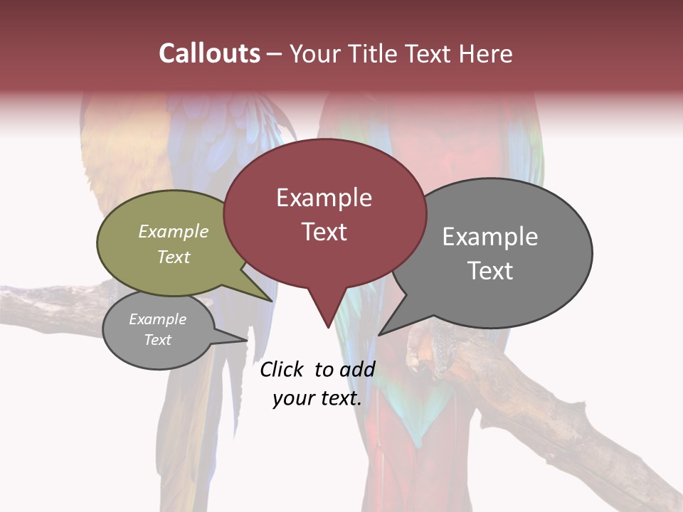 Red And Green Blue And Yellow Colourful PowerPoint Template