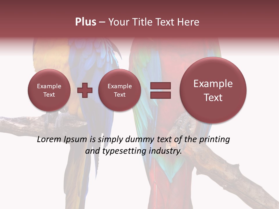 Red And Green Blue And Yellow Colourful PowerPoint Template