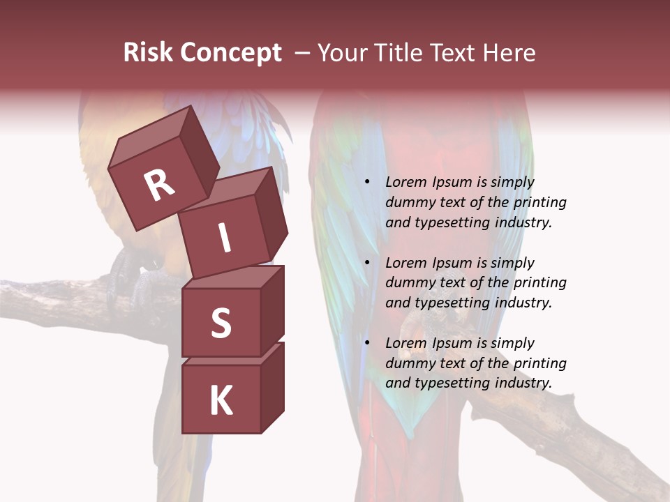 Red And Green Blue And Yellow Colourful PowerPoint Template