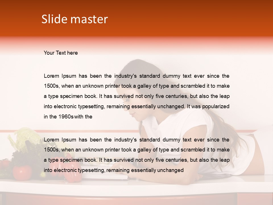 Table Cheerful Nourish PowerPoint Template