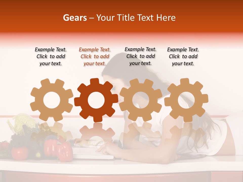 Table Cheerful Nourish PowerPoint Template