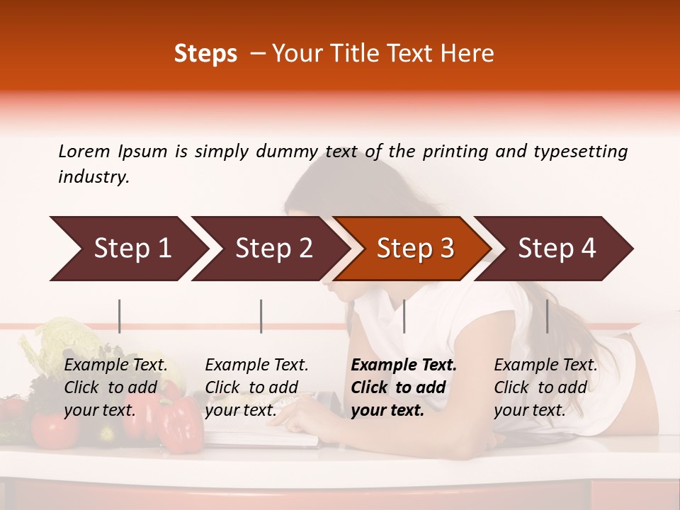 Table Cheerful Nourish PowerPoint Template