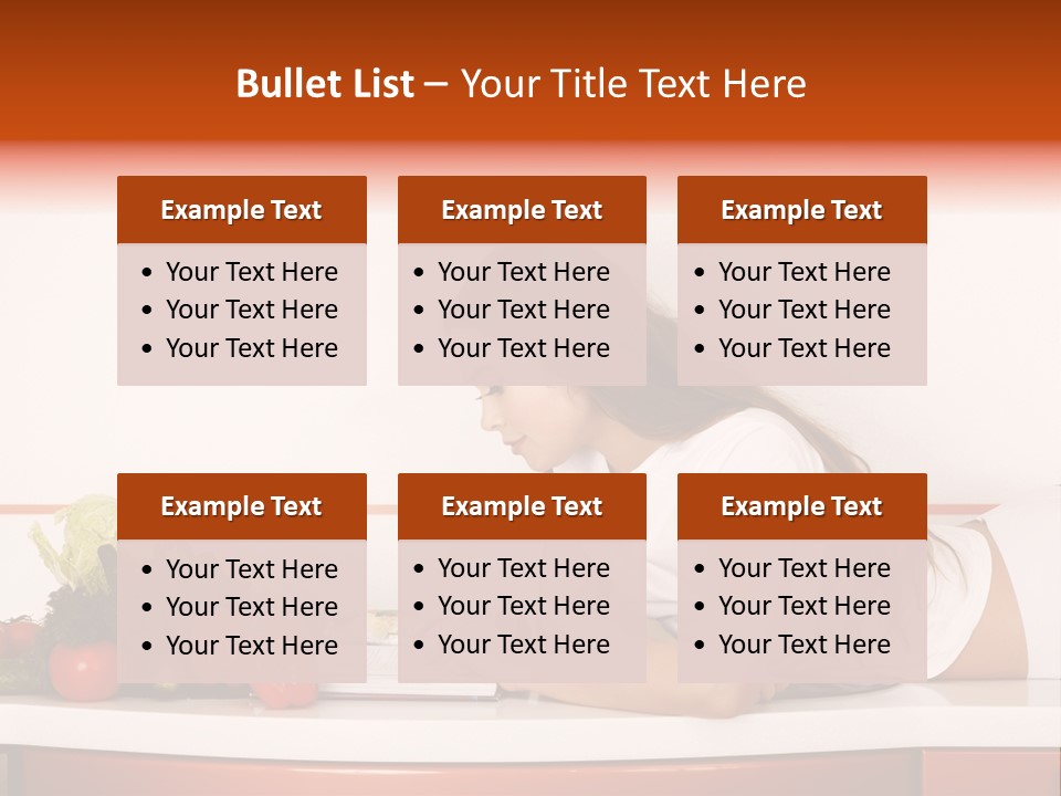 Table Cheerful Nourish PowerPoint Template