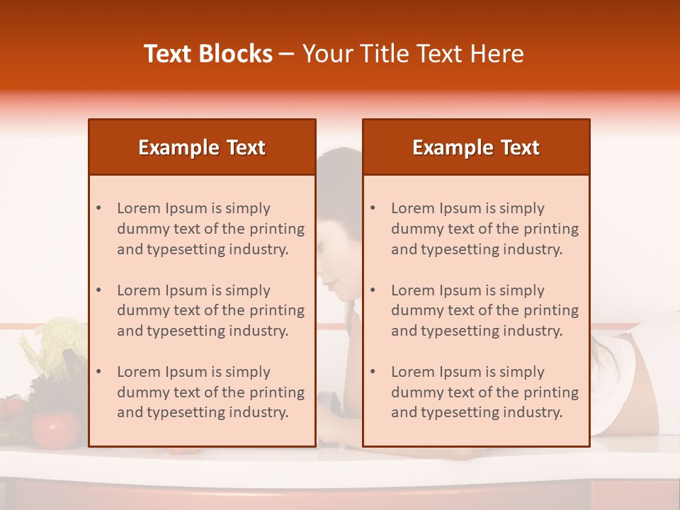 Table Cheerful Nourish PowerPoint Template