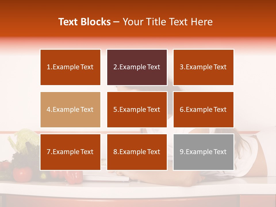 Table Cheerful Nourish PowerPoint Template