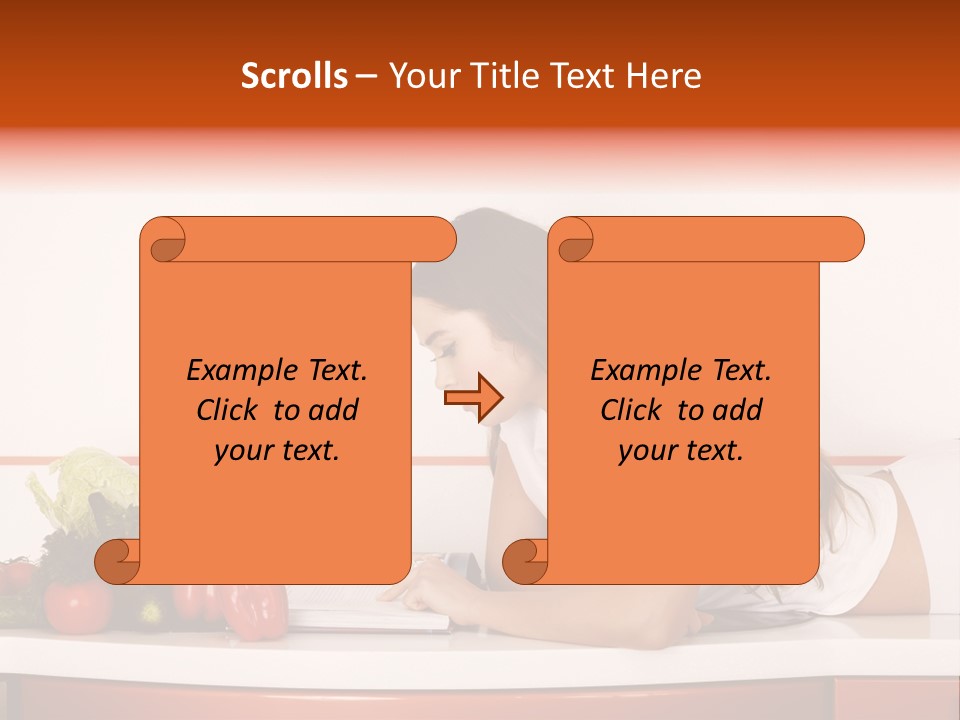 Table Cheerful Nourish PowerPoint Template