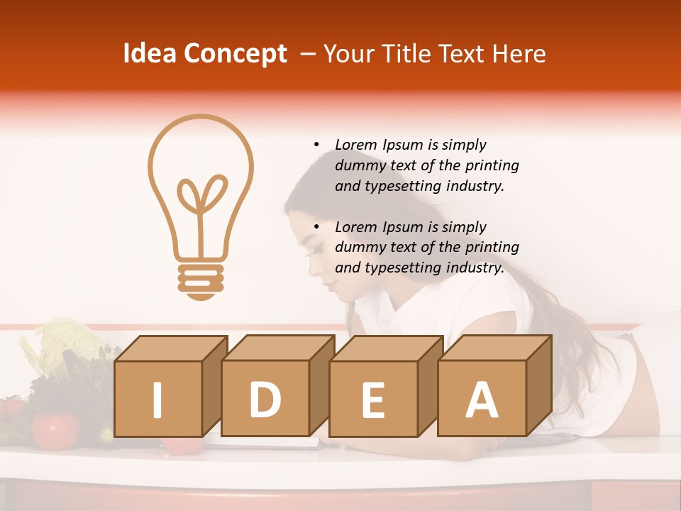 Table Cheerful Nourish PowerPoint Template