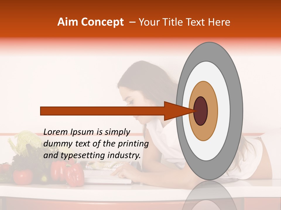 Table Cheerful Nourish PowerPoint Template