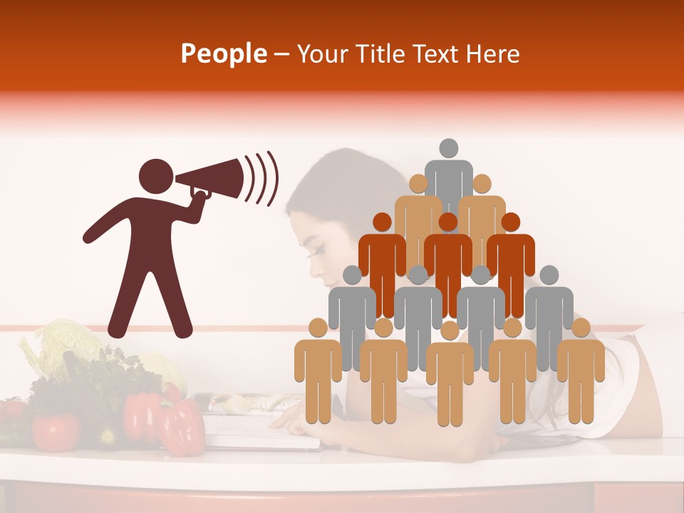 Table Cheerful Nourish PowerPoint Template