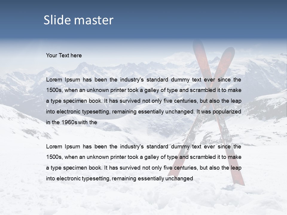 Adventure Winter Sport PowerPoint Template
