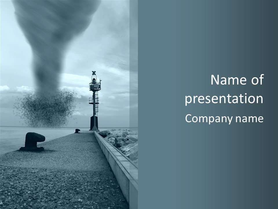 Landscape Season Tsunami PowerPoint Template