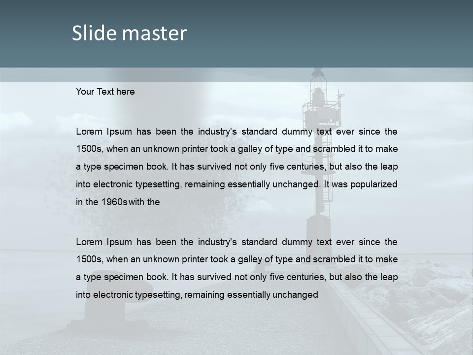 Landscape Season Tsunami PowerPoint Template