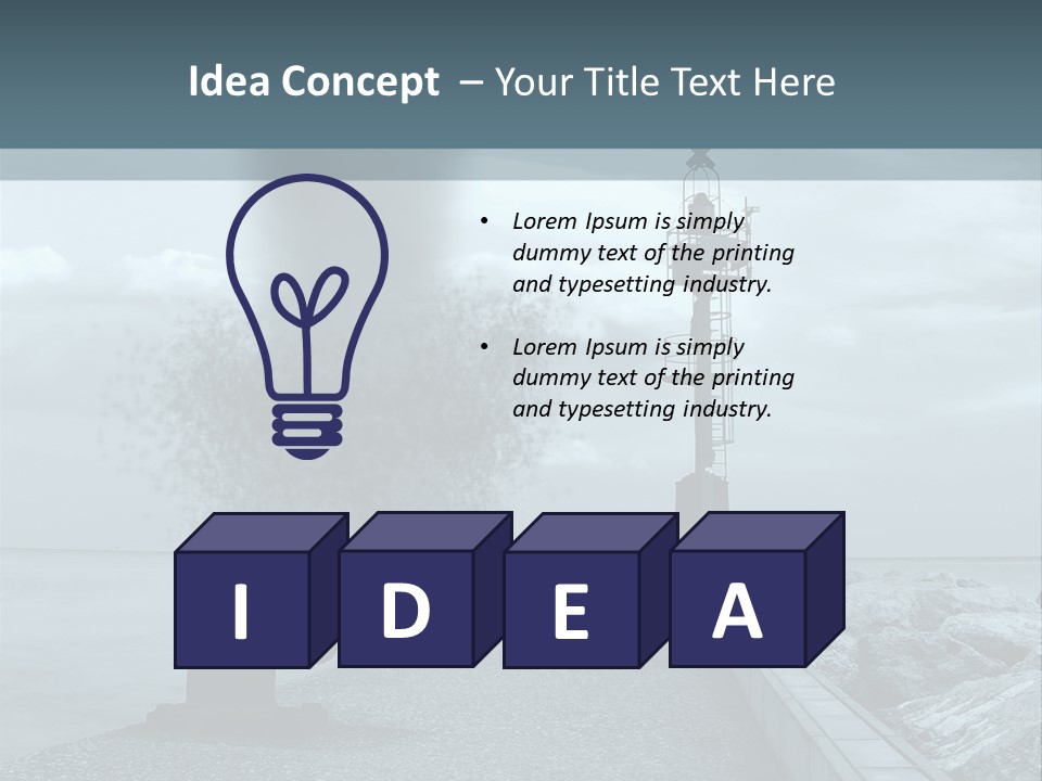 Landscape Season Tsunami PowerPoint Template