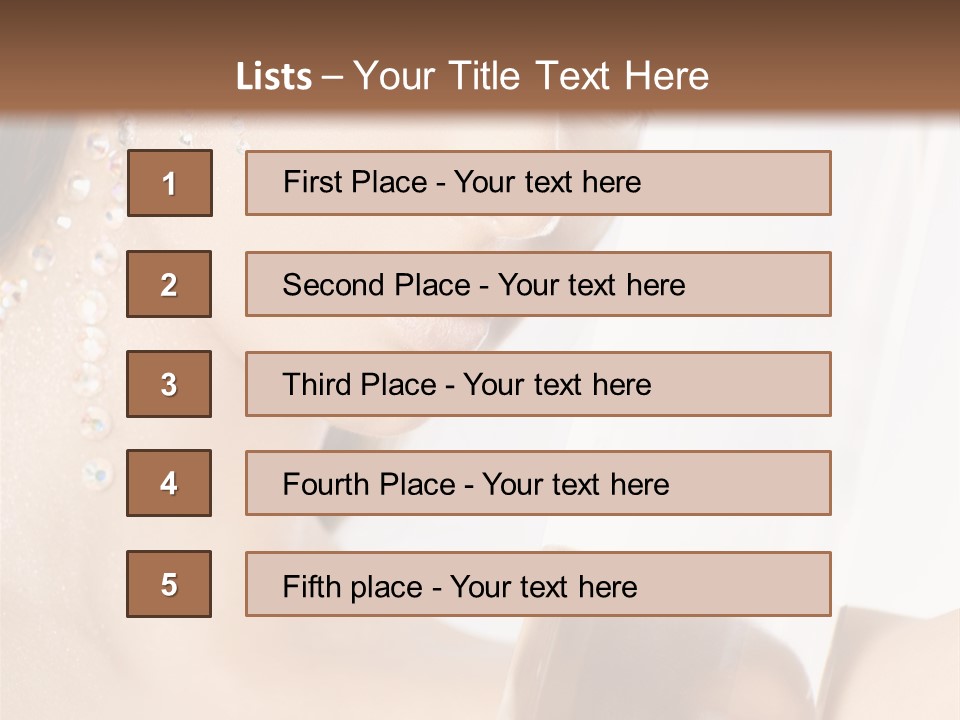 Make Up Perfect Jewelry PowerPoint Template