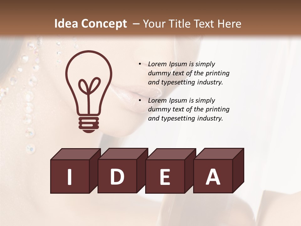 Make Up Perfect Jewelry PowerPoint Template