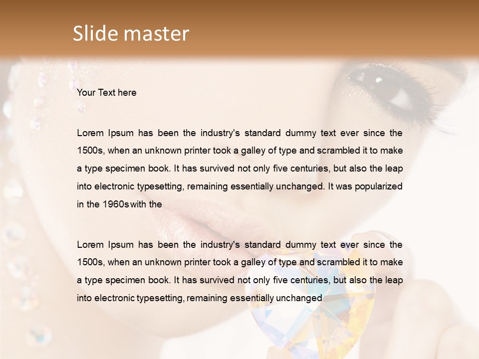 Closeup Luxury Looking PowerPoint Template