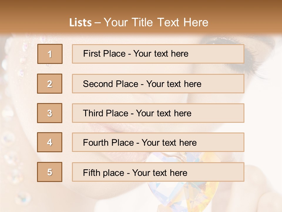 Closeup Luxury Looking PowerPoint Template