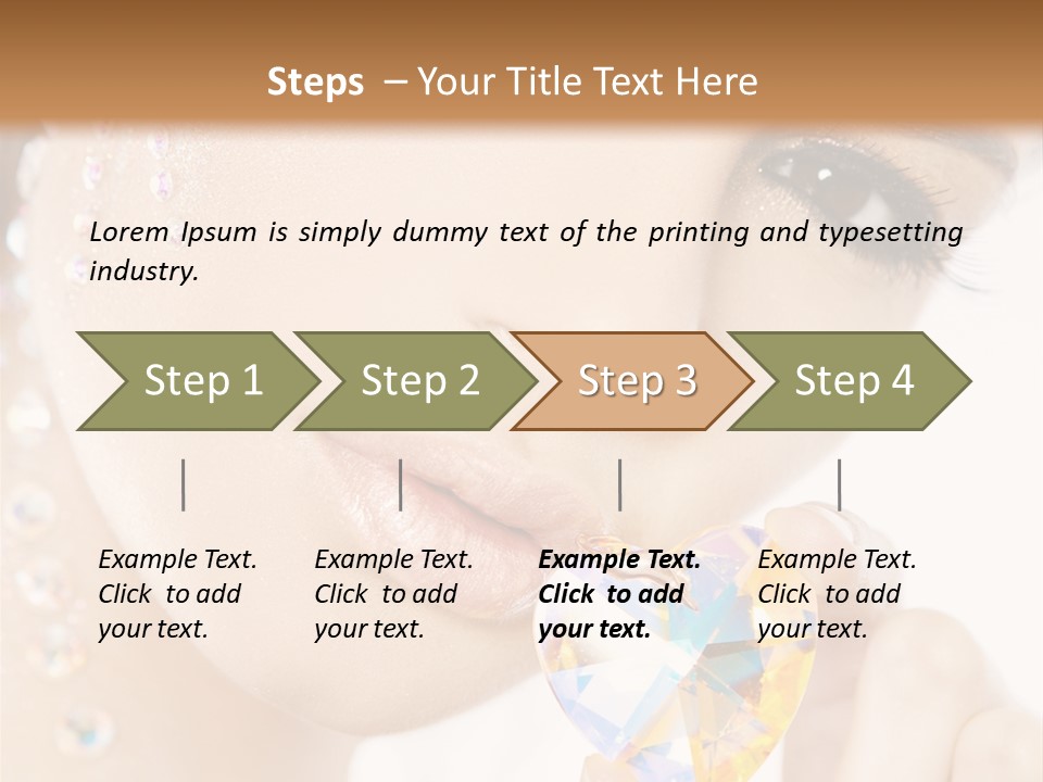 Closeup Luxury Looking PowerPoint Template