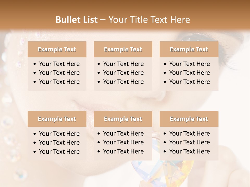 Closeup Luxury Looking PowerPoint Template