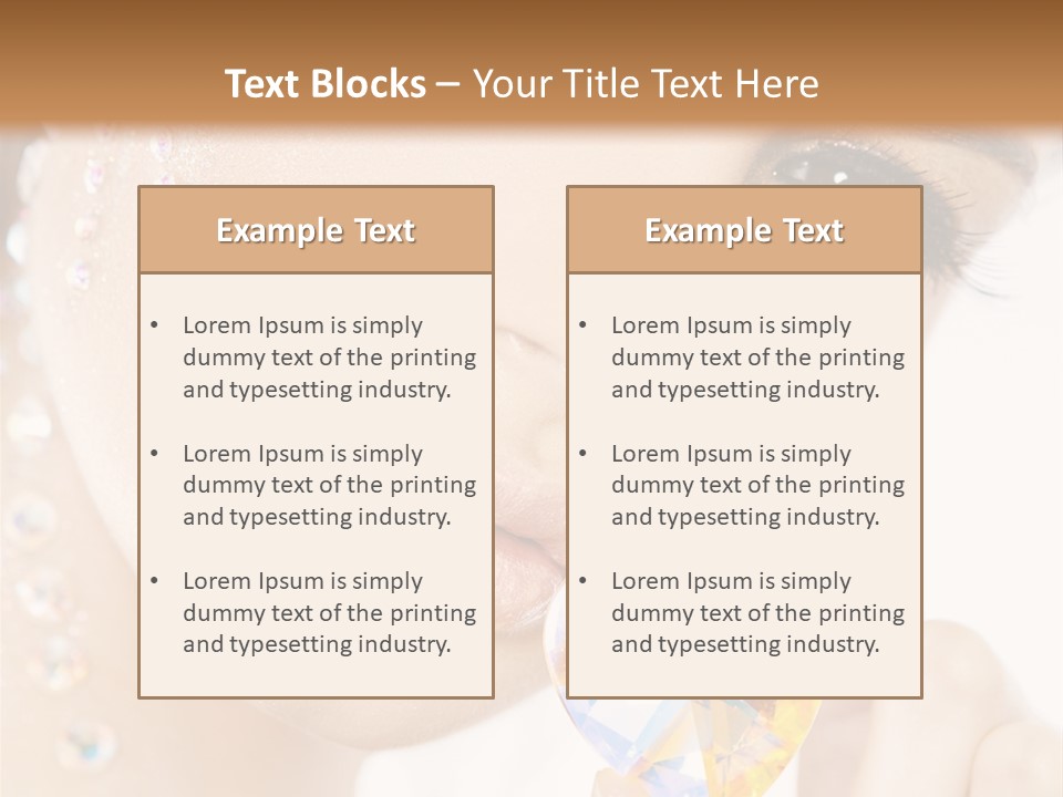 Closeup Luxury Looking PowerPoint Template