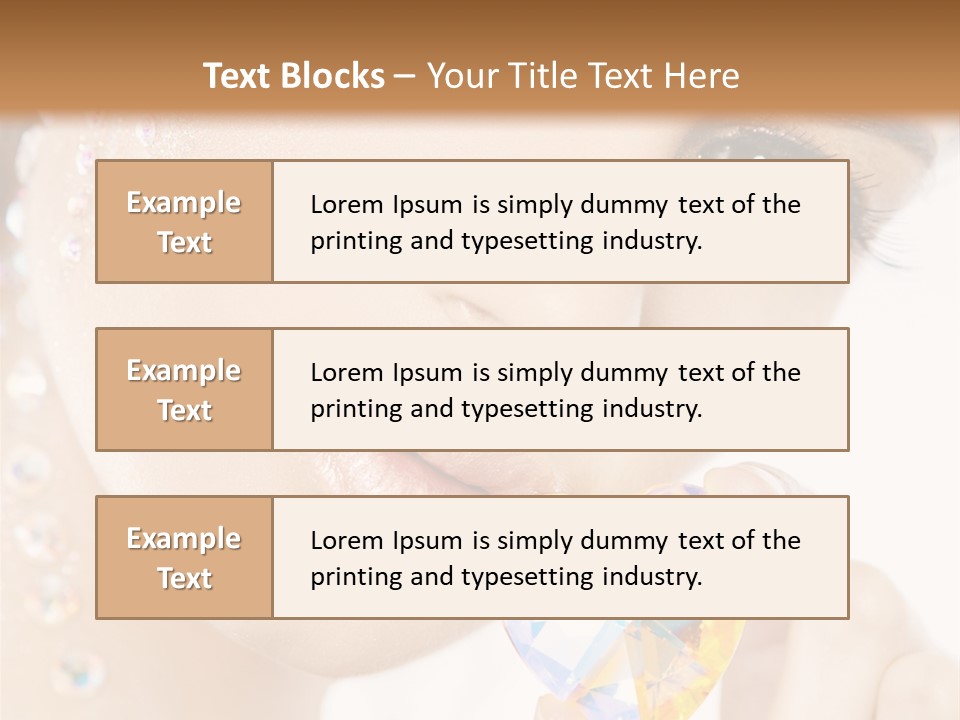 Closeup Luxury Looking PowerPoint Template