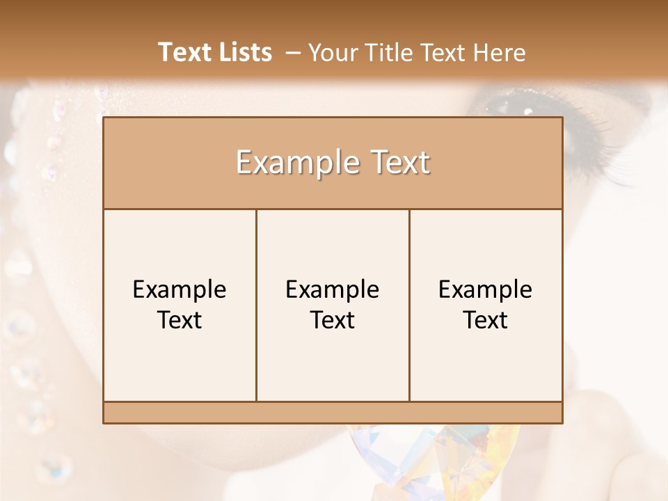 Closeup Luxury Looking PowerPoint Template