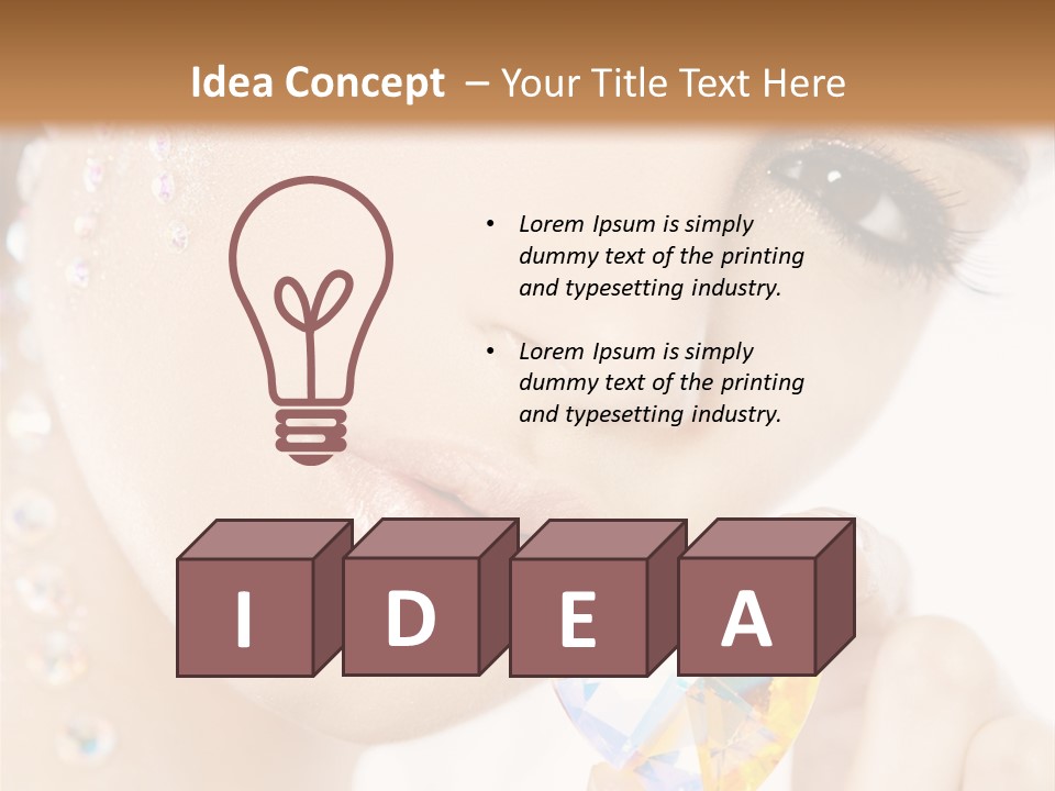 Closeup Luxury Looking PowerPoint Template